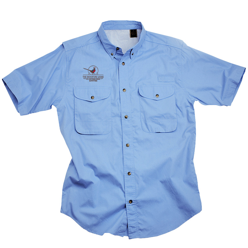 Classic Poplin Fishing Shirt - Short Sleeve 